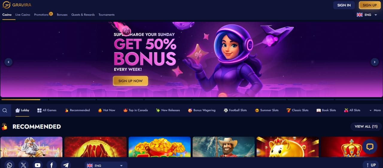 Gravira Casino : Best New Slots for Canadians