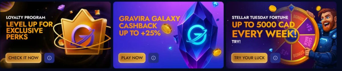 Gravira Casino Bonus 2026 — Offers, Terms, Free Spins image 3